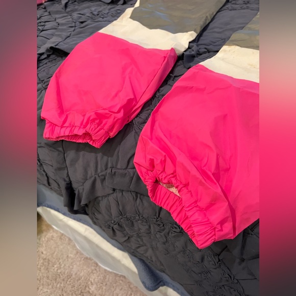 Rave Hot Pink & Silver Holographic Reflective Chaps - Picture 3 of 8